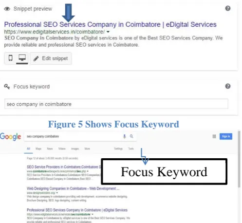 Figure 5 Shows Focus Keyword 