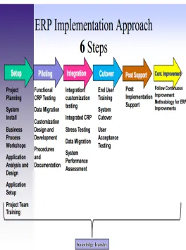 Fig 1: An  ERP implementation approach.  