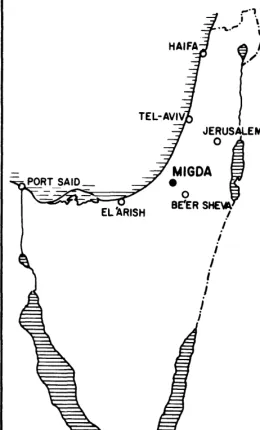 Fig. 1. Map of Israel showing location of the Migda Experimentalsite. 