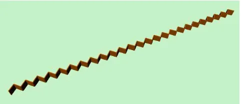 Fig. 8: The goal staircase with 25 assembly operations.