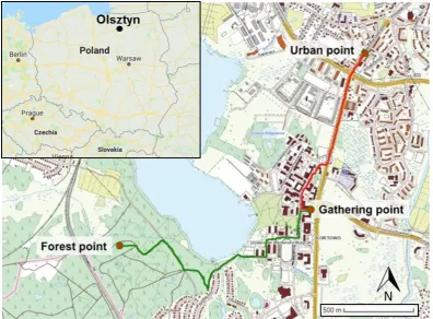 Figure 1. Map of experimental locations. 