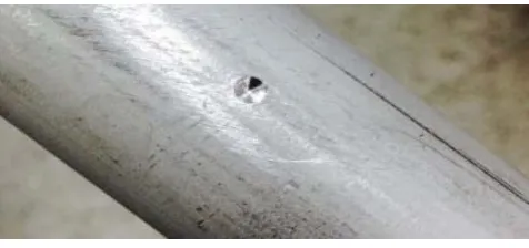 Fig. 1 A picture of the circumferential sharp-notched tube.  