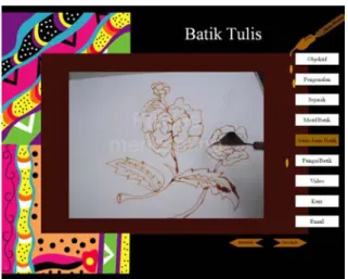 Figure 6: Screen that Showing a Video of Batik Making 