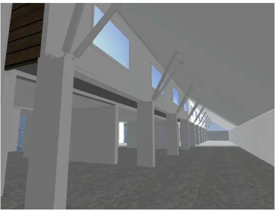 Figure 4: First draft of MERL galleries interior 