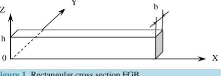 Figure 1. Rectangular cross section FGB.                            