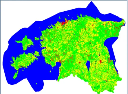 Figure 24: Corine2012 model for Estonia.