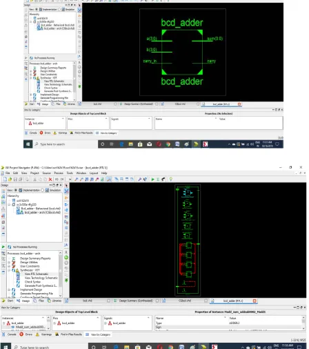Fig. 3. Schematic of 4 bit BCD adder 