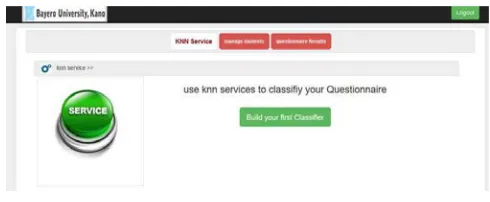 Figure 3: The K-NN Interface System   