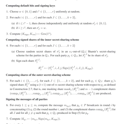 Figure 4: The initialization functionality Mu l t i S h ar e G e n r .