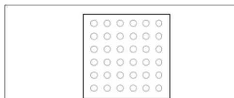 FIGURE 4 | Schematic of the 6 × 6 counting grid used in Experiment 2.