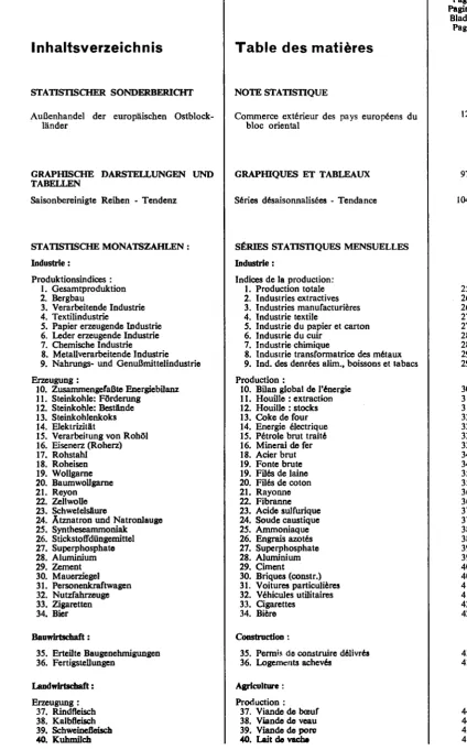 Table des matières 