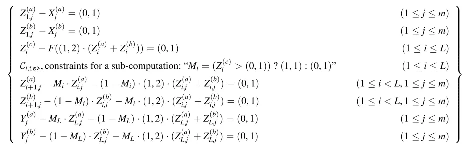 Figure 18—Partial SFDL code for the bisection method ap-plied to a degree-2 polynomial,a F, in m variables