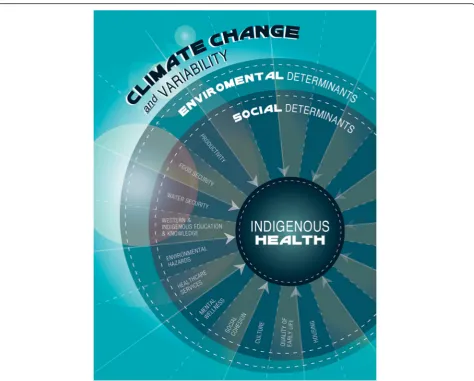Fig. 3 The pathways through which climate change impacts on Indigenous health in Nunatsiavut, Canada based on participant interviews, focusgroup discussions, photovoice workshops, and the broader literature
