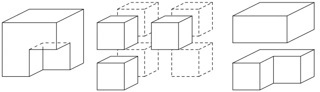 Fig. 3. Possible approaches to the volume split.