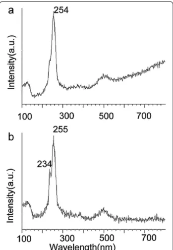 Figure 5 Raman scattering spectra of SeNPs trapped at different incubation times: (a) 24 h and (b) 48 h [65].