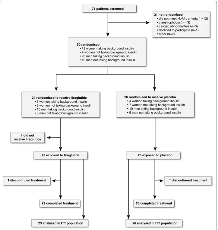 Fig. 1  Trial profile. Patients were randomized with stratification according to sex and insulin use
