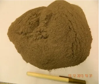 Figure 1. Wood ash sample used in this study. 