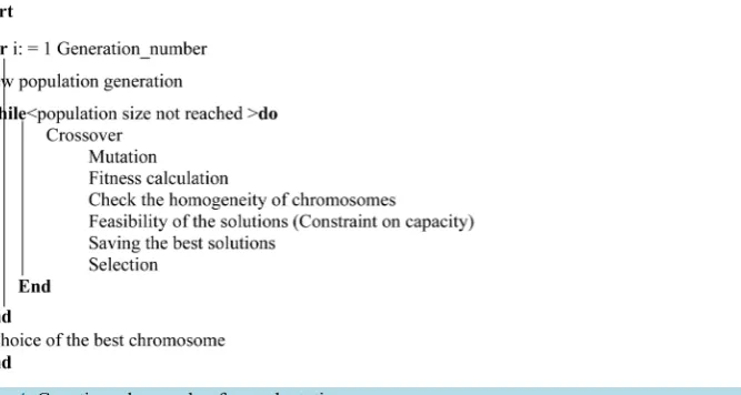 Figure 4. Genetic code pseudo of our adaptation.                                                   