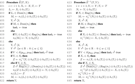 Fig. 7. Since the previous game discarded one of the coupled random variables, we no longer use the coupling distribution here.Instead, we sample directly from the ideal distribution but still set bad3 with probability δ(plazy, pTBC).