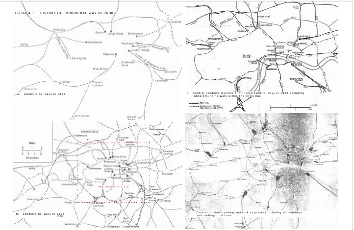 Figure 4.1:   HISTORY OF LONDON RAILWAY NETWORK                  