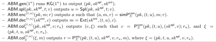 Fig. 2. ABME from Σext on language derived from pPRF