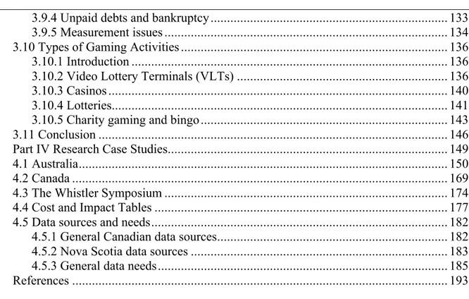 Table 1. Estimates of causality of gambling as potential cause by criteria for associated