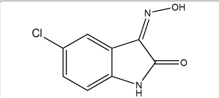 Fig. 1 Chemical structure of (3Z)-5-Chloro-3-(Hydroxyimino)indolin-2-one (OXIME)