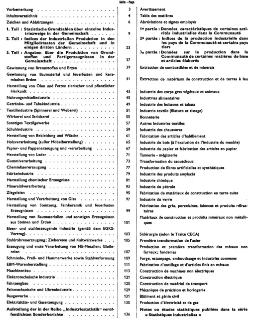 Table des matières 