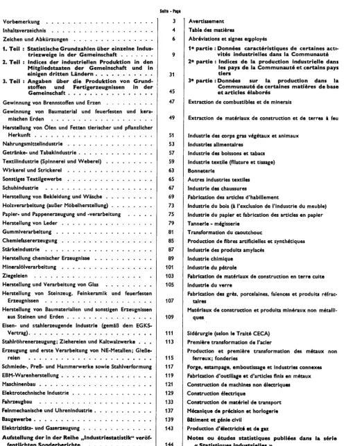 Table des matières 