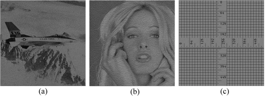 Figure 6: The experimental results for Scheme 1. All are of image size 1024×1024