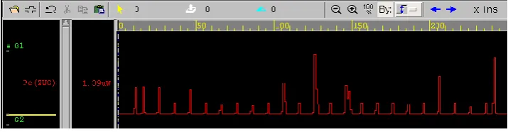 Fig 5-2 power trace collected in PrimePower in about 12 clock cycles 