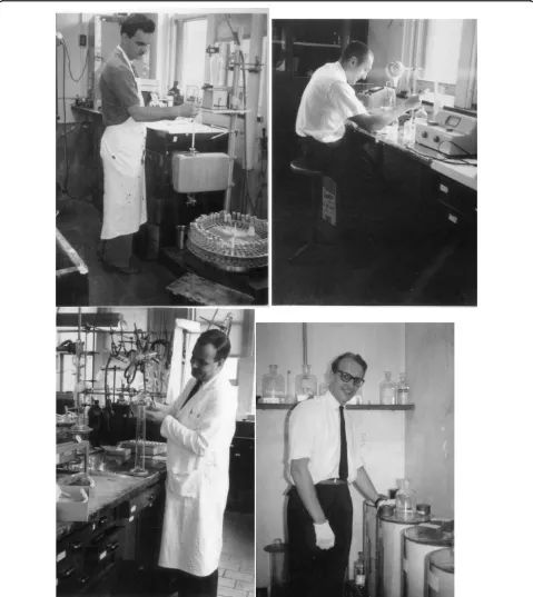 Figure 6 The fellows at work. Top left: Alvro Camacho checking the fraction collector