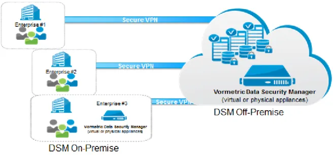 Figure 2: The Vormetric Data Security Manager can be deployed either on-premise or in AWS 