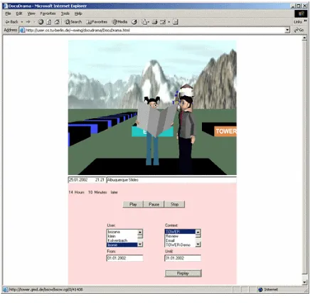 Fig. 13. DocuDrama User Interface 