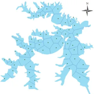 Figure 3. Voronoi of sample points. 