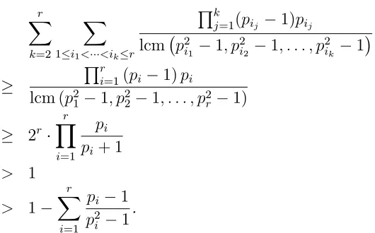 Table 1 The proportions of M’s satisfy (21) of Theorem 11