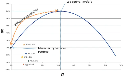 Figure 2: Log Optimal Growth Portfolio