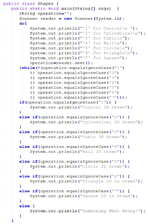 Figure 8 Partial code with T2 large class code smell [23] 