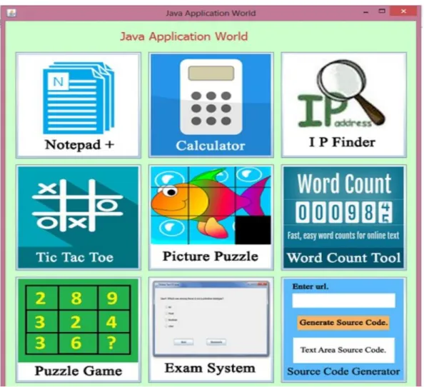 Figure 15 below shows the main graphical user interface of Japps-project  