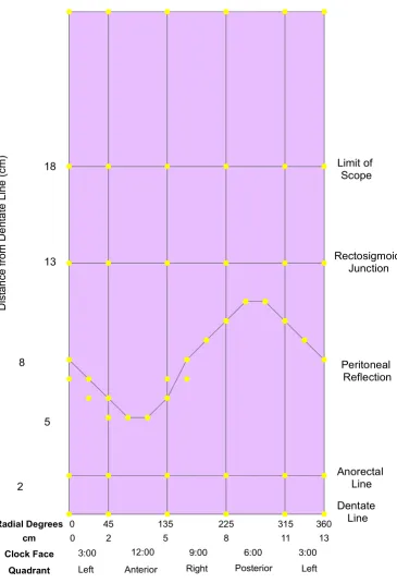 Figure 2Bounding coordinates and polygons for anatomic regionsradial degrees, centimeters, clock-face position, or quadrant