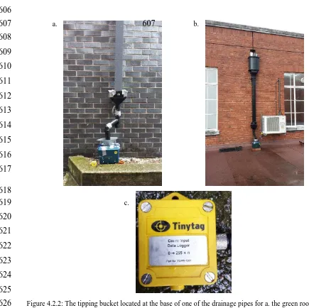 Figure 4.2.2: The tipping bucket located at the base of one of the drainage pipes for a