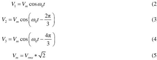 Figure 1. Three phase diode bridge rectifier. 