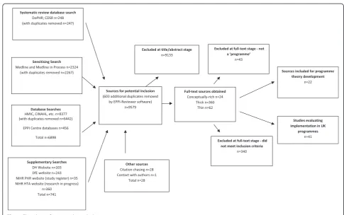 Fig. 1 Flowchart of sources through the review