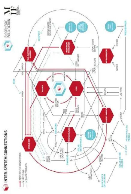 Figure 1: Inter-system connections, infographic produced for the Biospheric Project, 2013