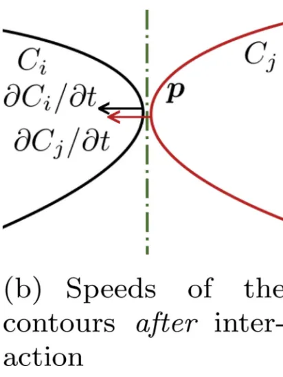 Figure 1.Schematic plot demonstrates that the contours do not intersect during their evolutions
