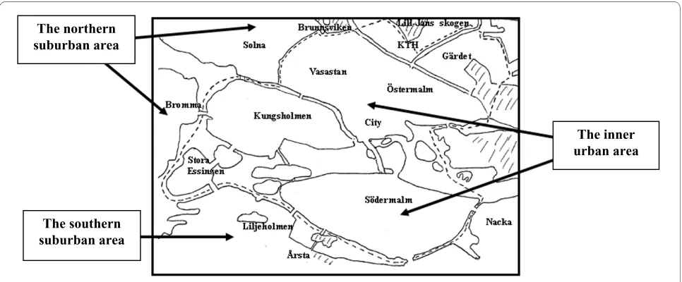 Figure 1 The drawn map that was included in the ACRES instructions to the participants