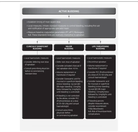 Figure 1 Considerations for the management of bleeding, based on expert consensus.