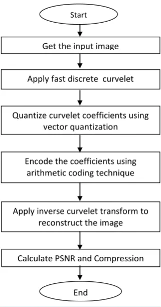 Figure 4. Algorithmic approach for image compression.                                   