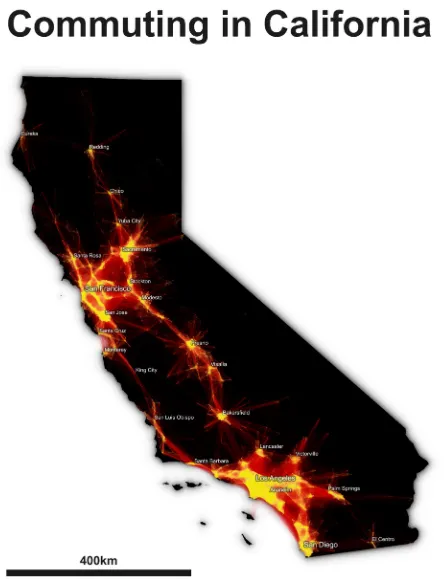 Figure 2 – Commuting in California 