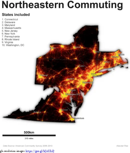 Figure 3 – Commuting in the Northeastern United States 
